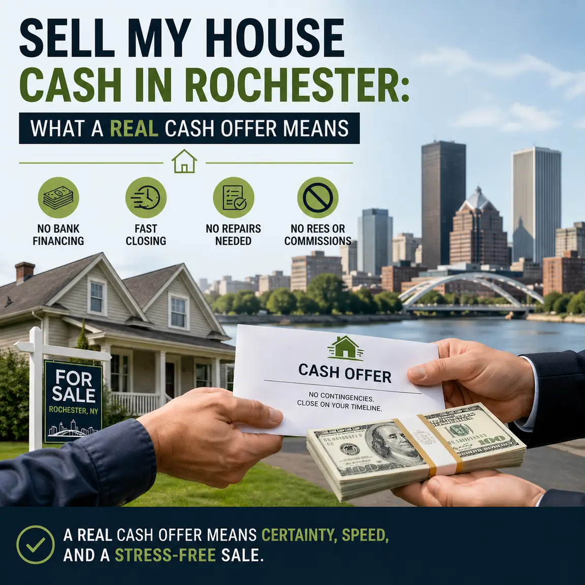Sell My House Cash in Rochester: What a Real Cash Offer Means