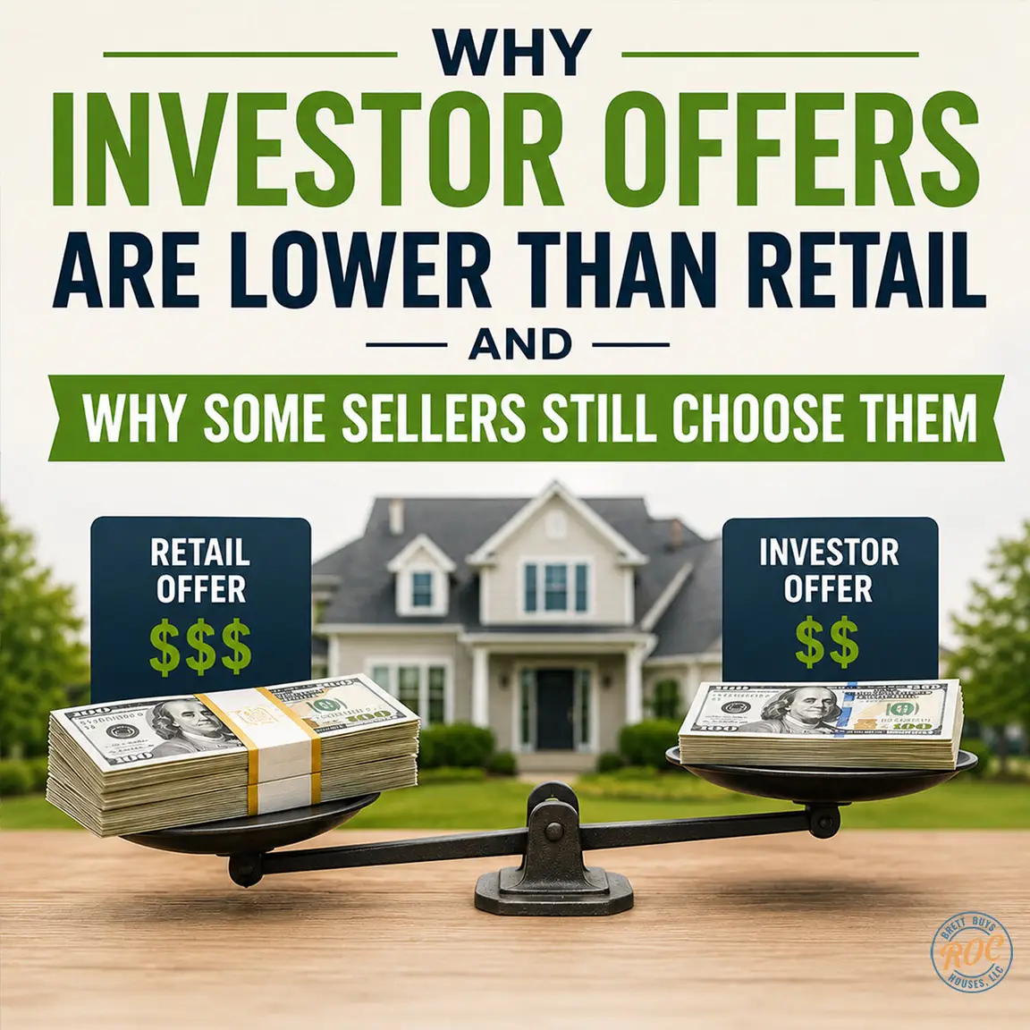 Sell My House As Is Rochester NY: Why Investor Offers Are Lower Than Retail — And Why Some Sellers Still Choose Them