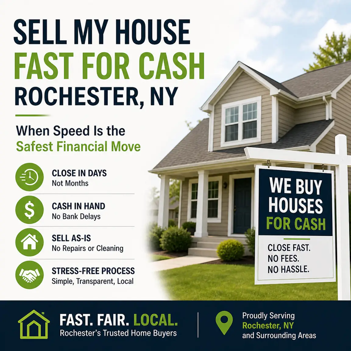 Sell My House Fast for Cash Rochester NY: When Speed Is the Safest Financial Move