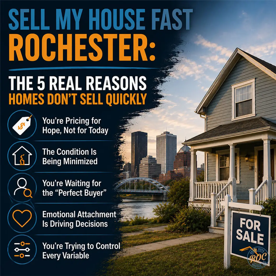 Sell My House Fast Rochester: The 5 Real Reasons Homes Don’t Sell Quickly