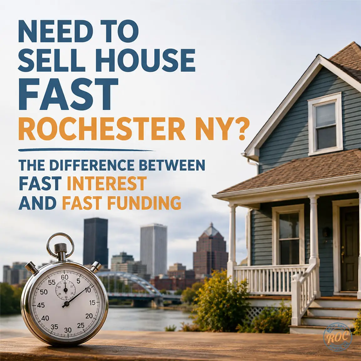 Need to Sell House Fast Rochester NY? The Difference Between Fast Interest and Fast Funding