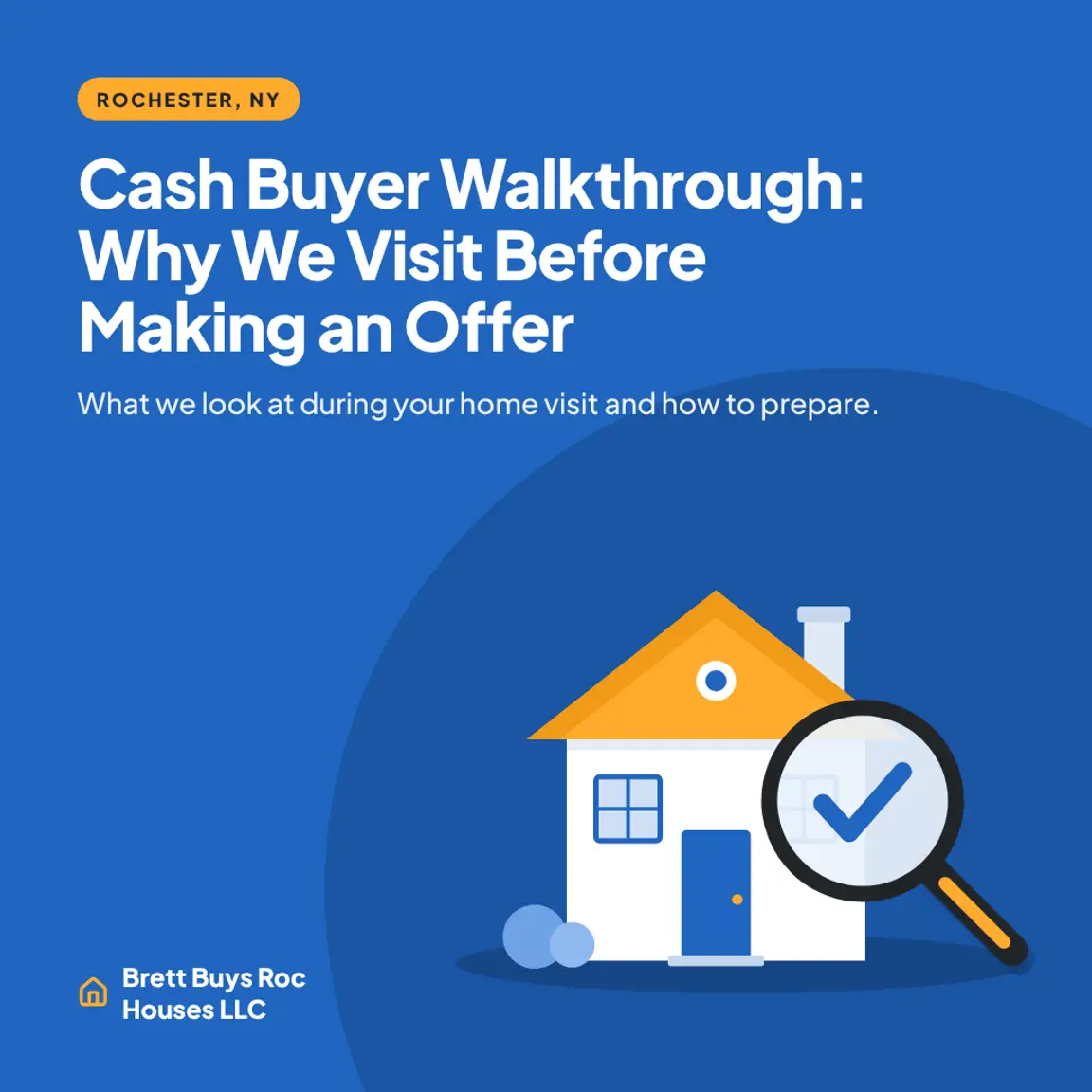 Cash buyer walkthrough in Rochester, NY