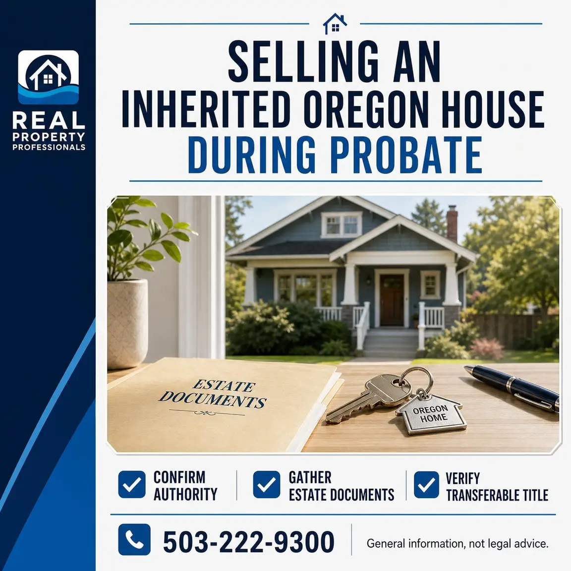 Selling an Inherited Oregon House Before Probate Is Complete - Real Property Professionals