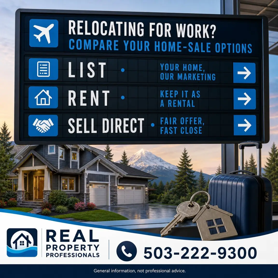 Selling a House After a Job Relocation From Oregon - Real Property Professionals