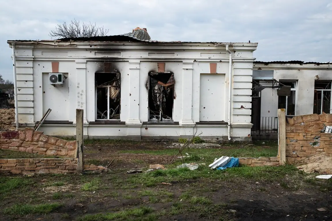 a damaged house