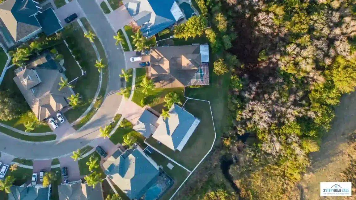 neighborhood seen from above