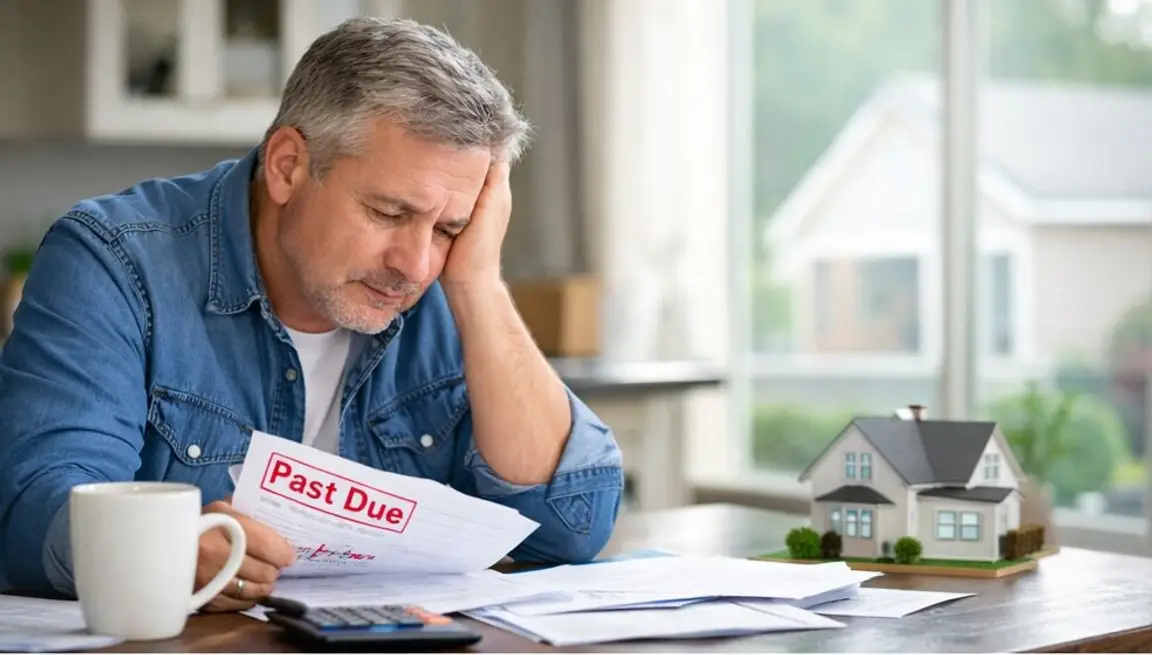 Homeowner facing financial pressure from past-due bills.