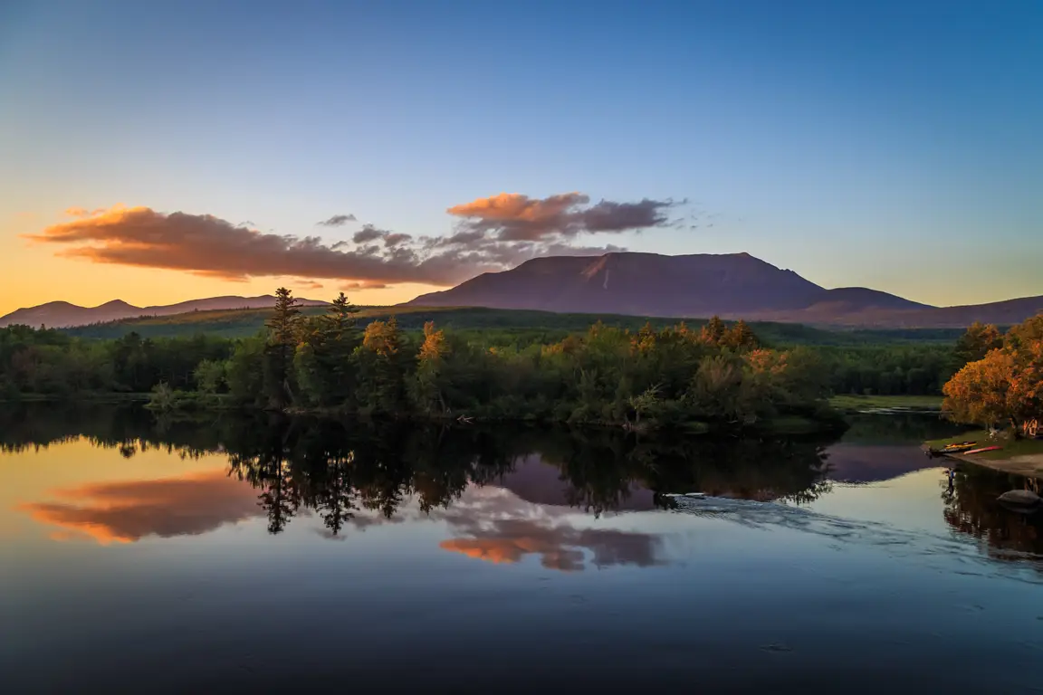 Katahdin at sunset