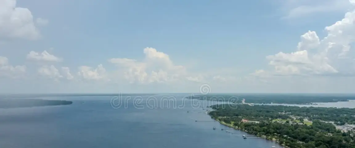 Sell my house fast in Orange Park FL - aerial view of Orange Park along the St Johns River