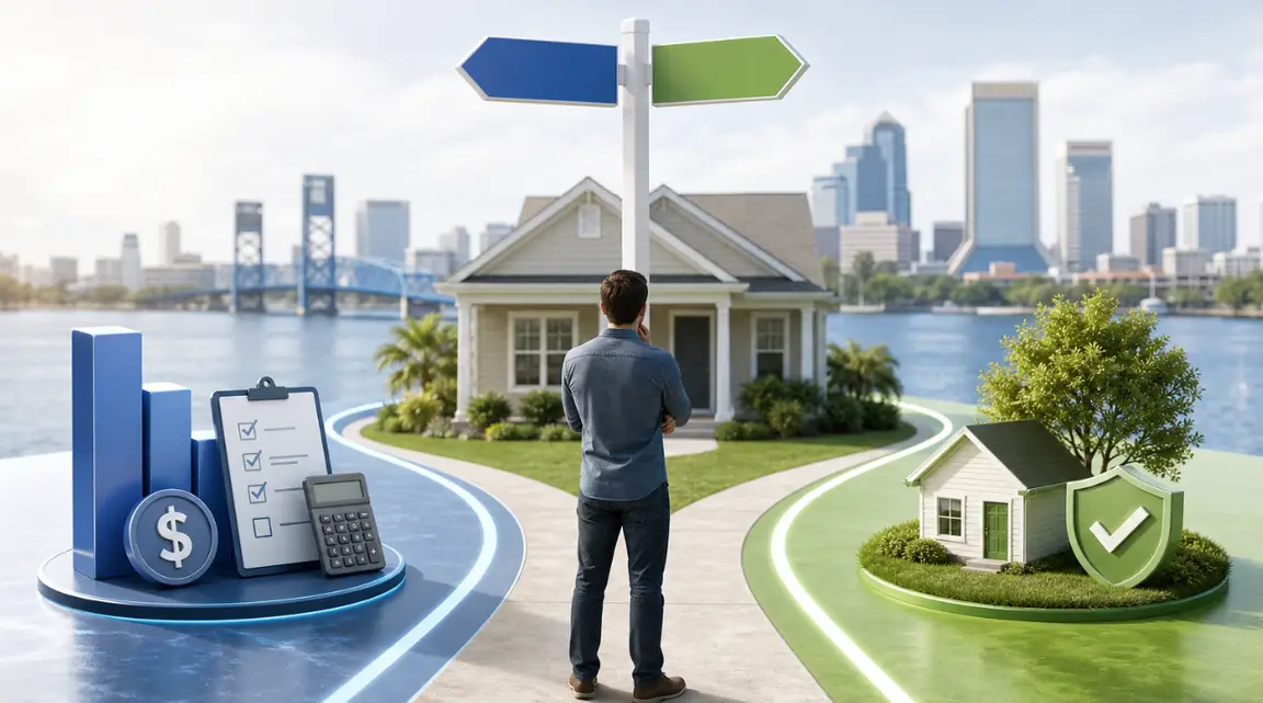 Jacksonville homeowner comparing Opendoor with Synergy Buys Houses Jacksonville