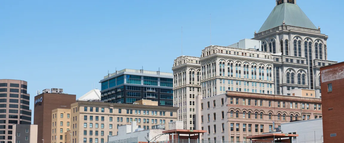 Greensboro North Carolina Skyline. Learn how to sell your house in Greensboro.