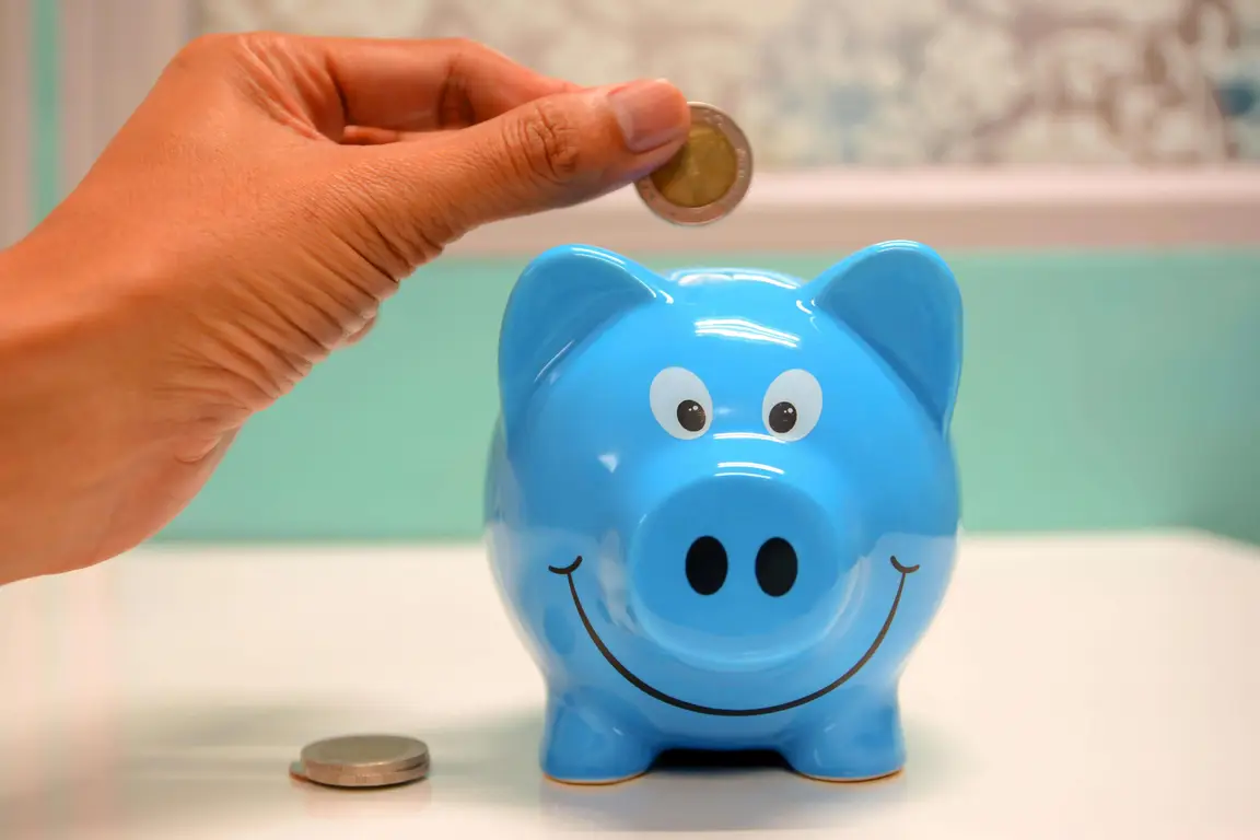 money being put inside a piggybank