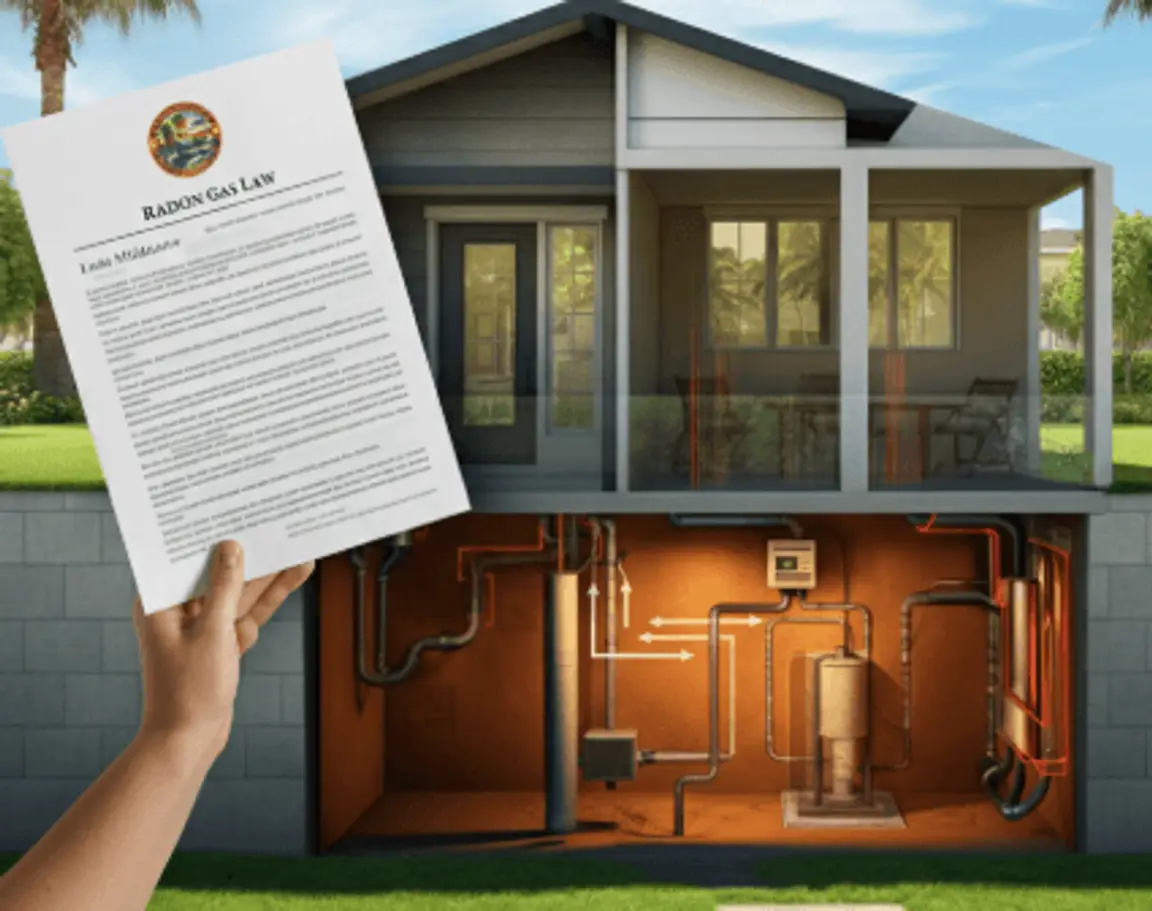 what is the florida radon gas law