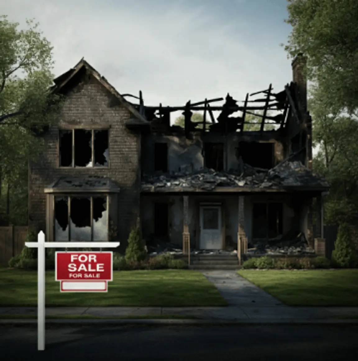 sell fire damaged house in Estero Florida
