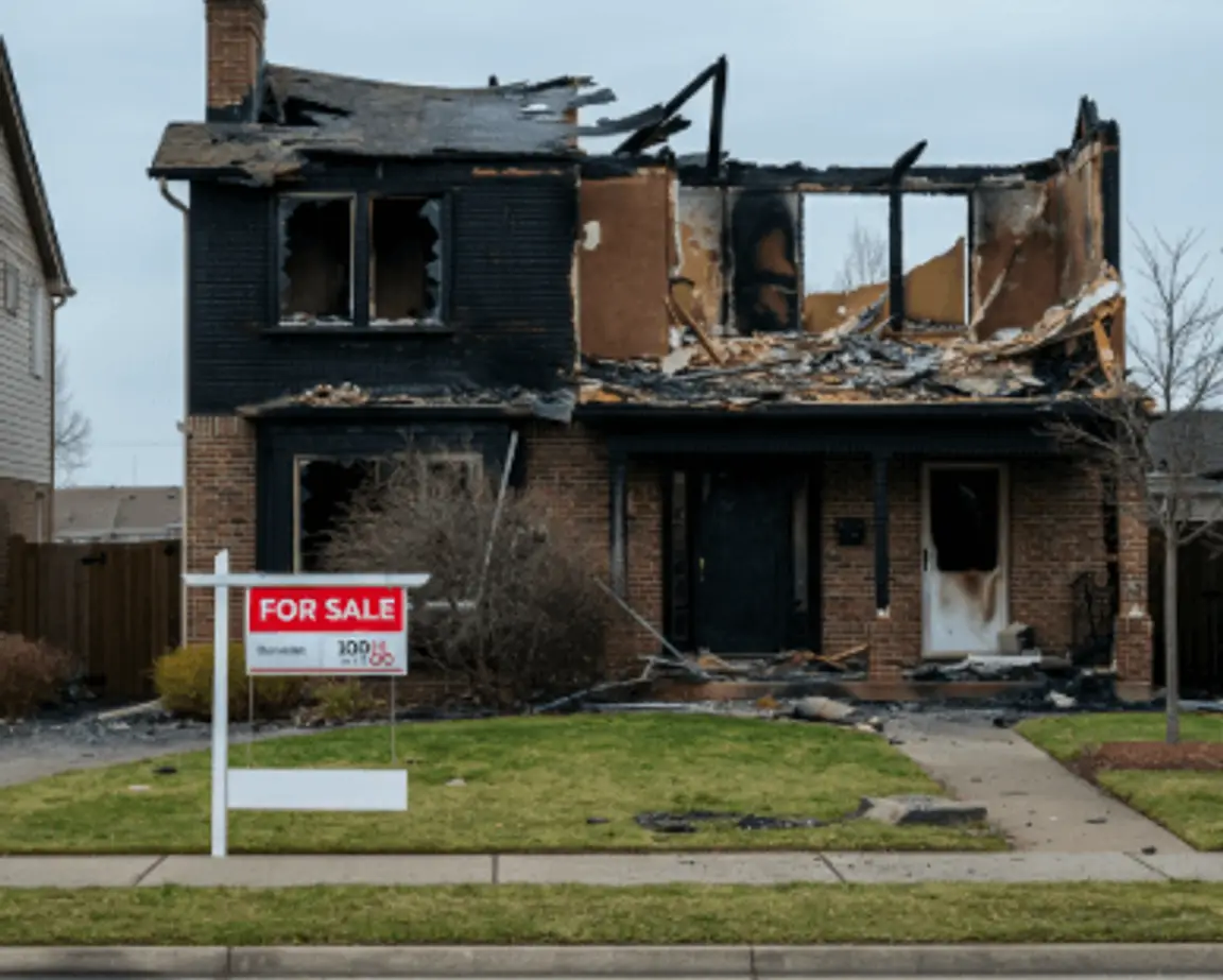 sell house after a fire in Florida
