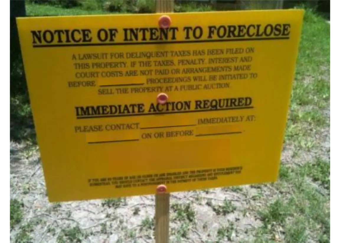 Foreclosure notice of default in Texas. what is it