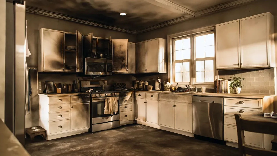 Fire Damaged House