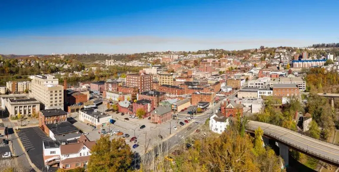 aerial photo Fairmont WV
