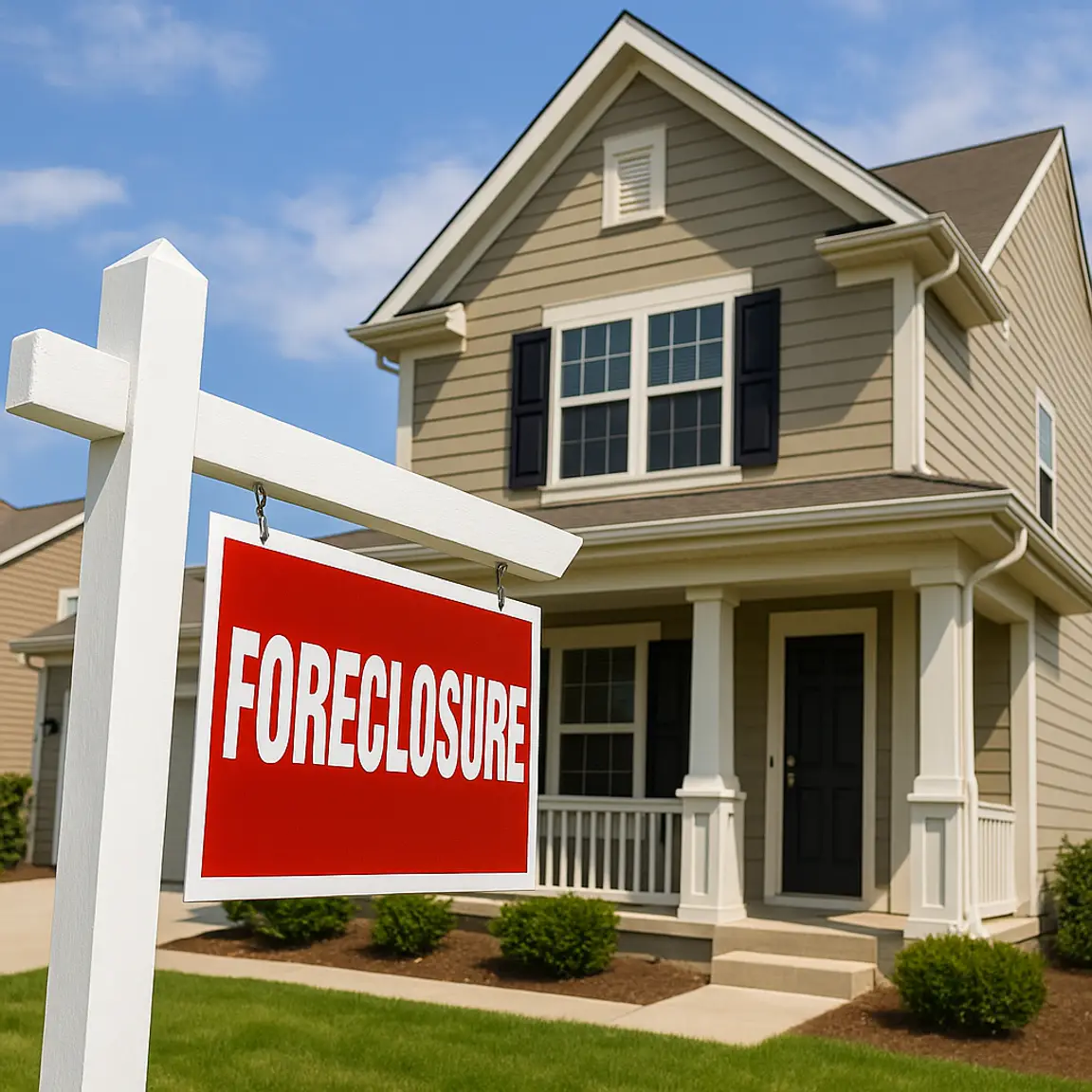 House in foreclosure in Morgatown