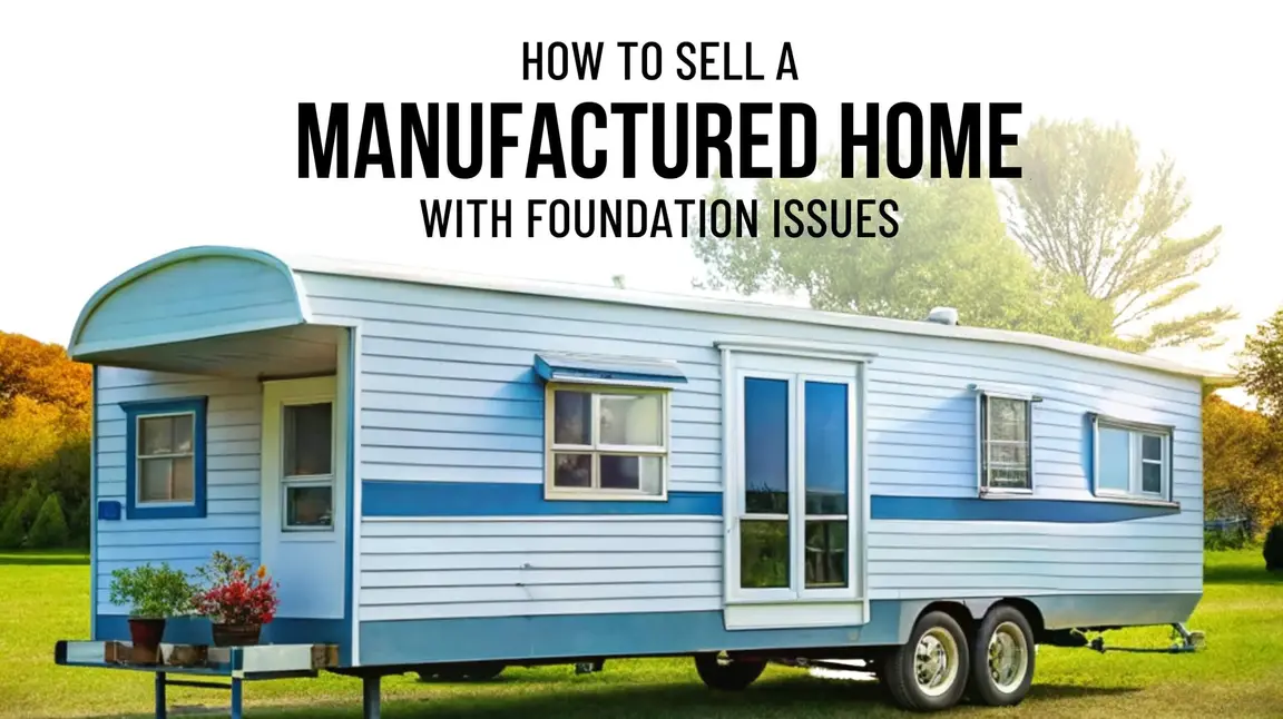 Sell-a-manufactured-home-with-foundation-issue