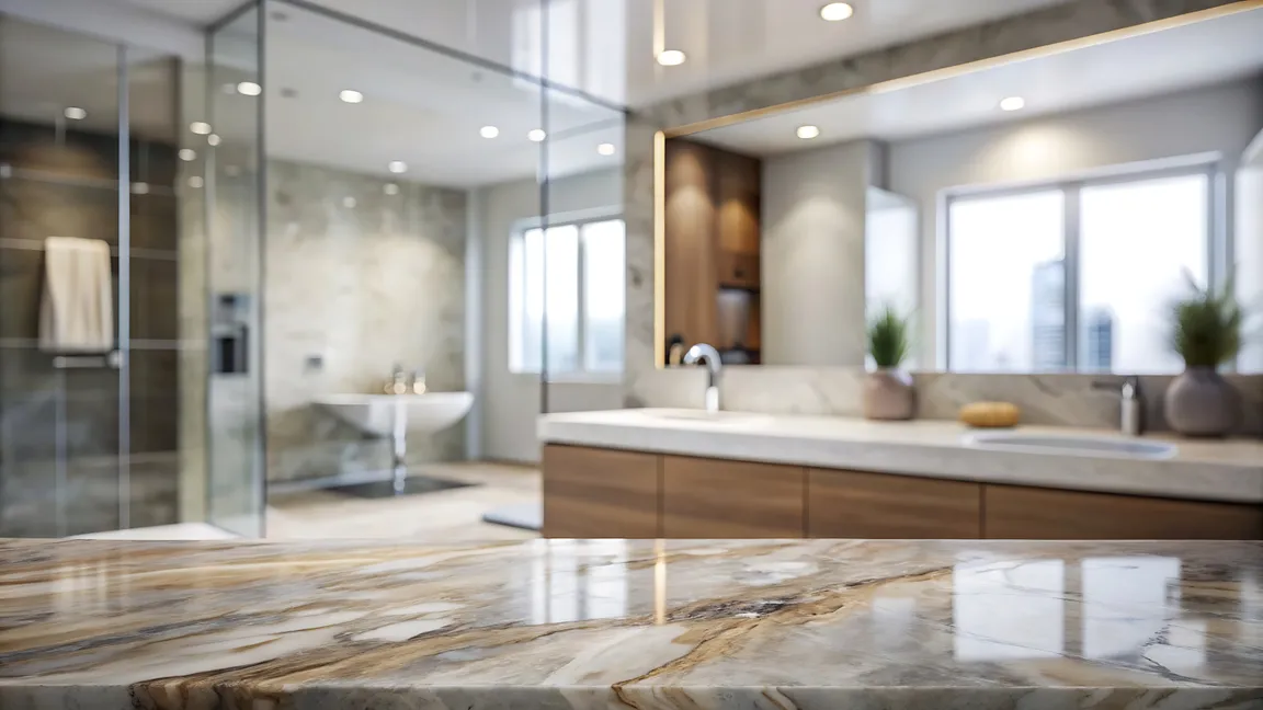 Marble countertop with