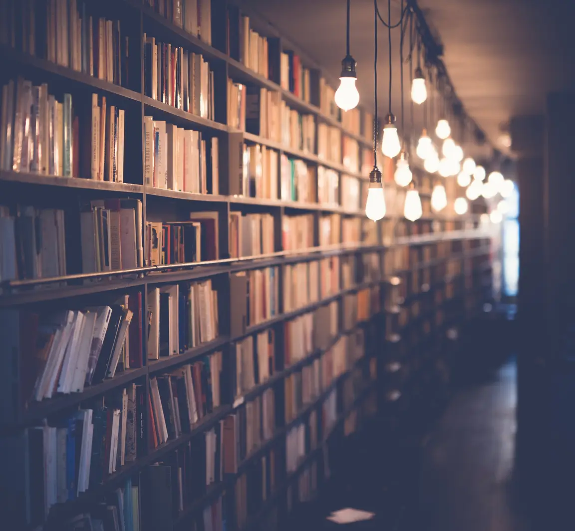 image of a library of resource books to representing resources for South Carolina home sellers