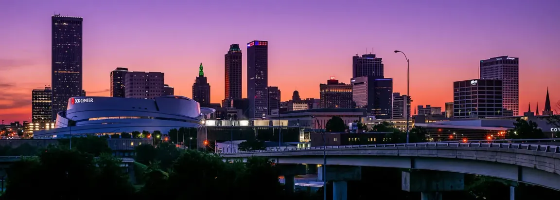 Tulsa, Oklahoma Downtown Skyline