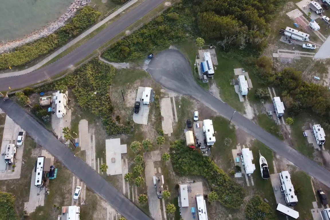 A trailer park ready for RVs