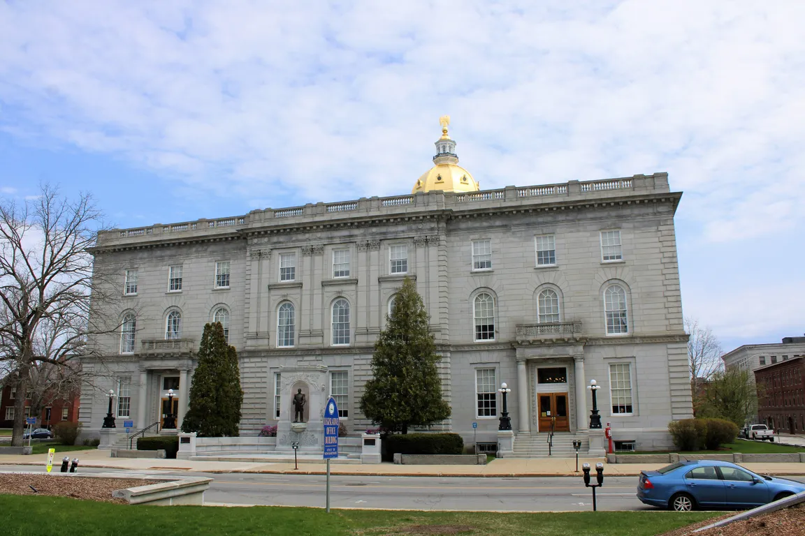 New Hampshire State House, the state capitol building in Concord, NH.