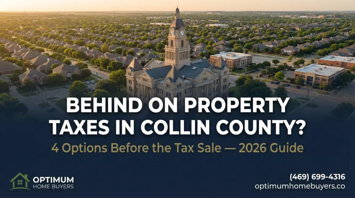 Behind on property taxes in Collin County? Four options before the tax sale — 2026 guide.
