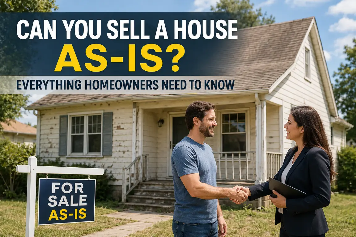 Homeowner selling a house as-is to a cash home buyer without making repairs.