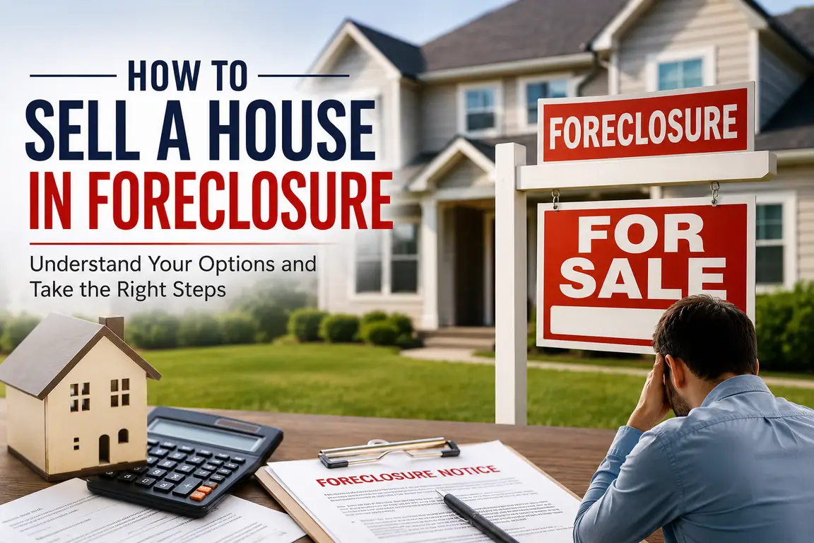 How to sell a house in foreclosure with a foreclosure notice and for sale sign
