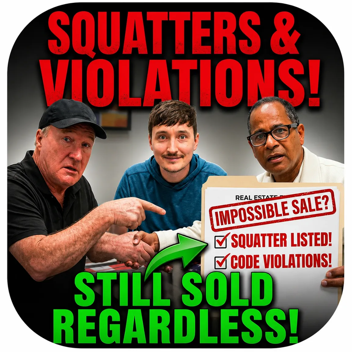 Darren sold this home with squatters, 28k in code vio;ations and sellers were in preforeclosure