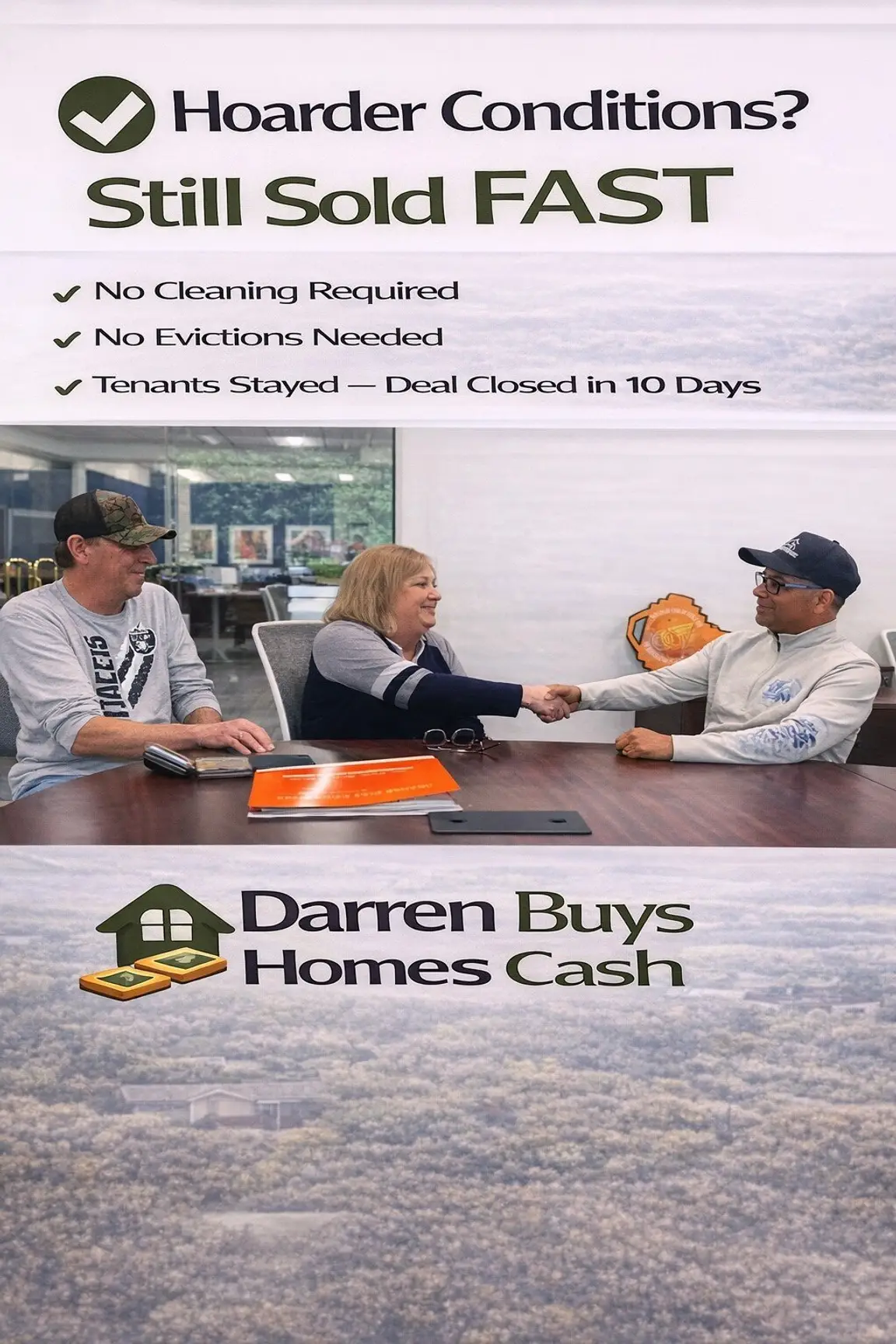 i bought daves florin rental because the tenants messed it up. i bought it with tenants still living there and closed in 10 days. here we are on closing day