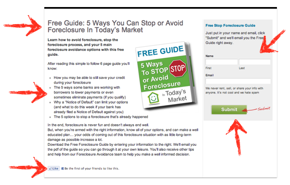 anatomy of a lead page anatomy of a real estate investing landing page