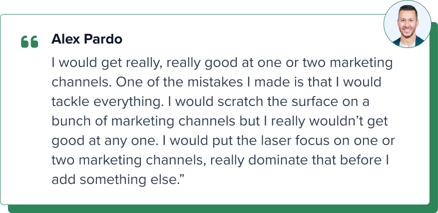 Alex Pardo - REI Marketing Advice