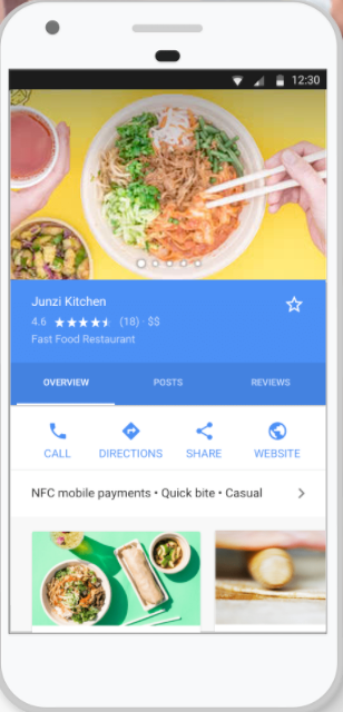 google my business on mobile