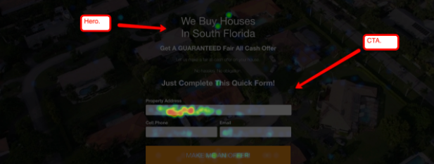 investorcarrot lead form heatmap