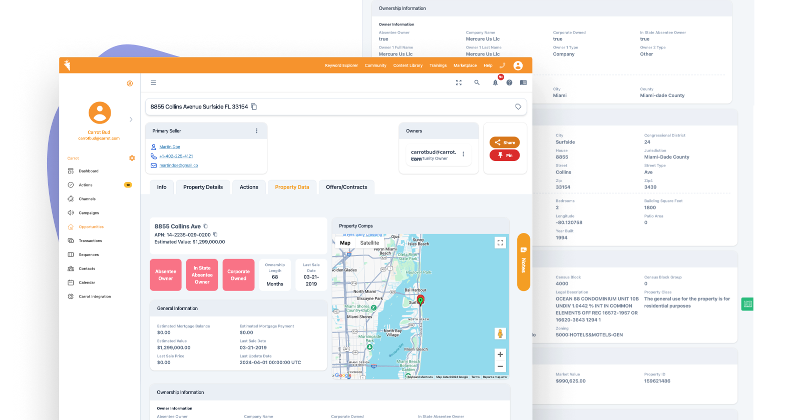 carrot CRM lead flow