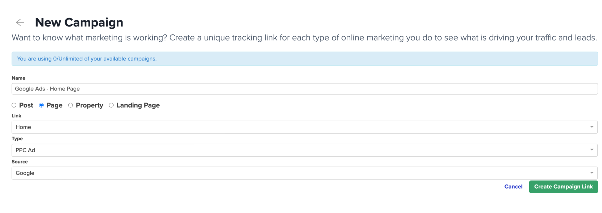 Carrot Campaign Tracking Links