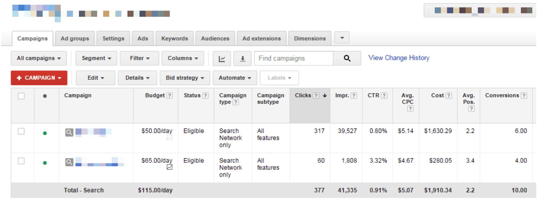 Carrot Member Google AdWords Campaign