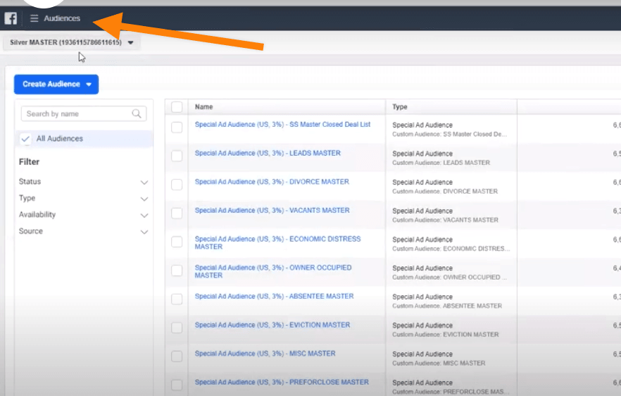 Building FB audience based on video watch time