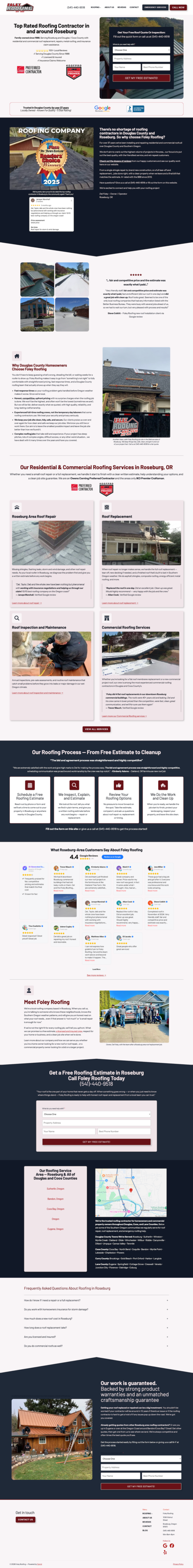 Foley Roofing - Carrot Website