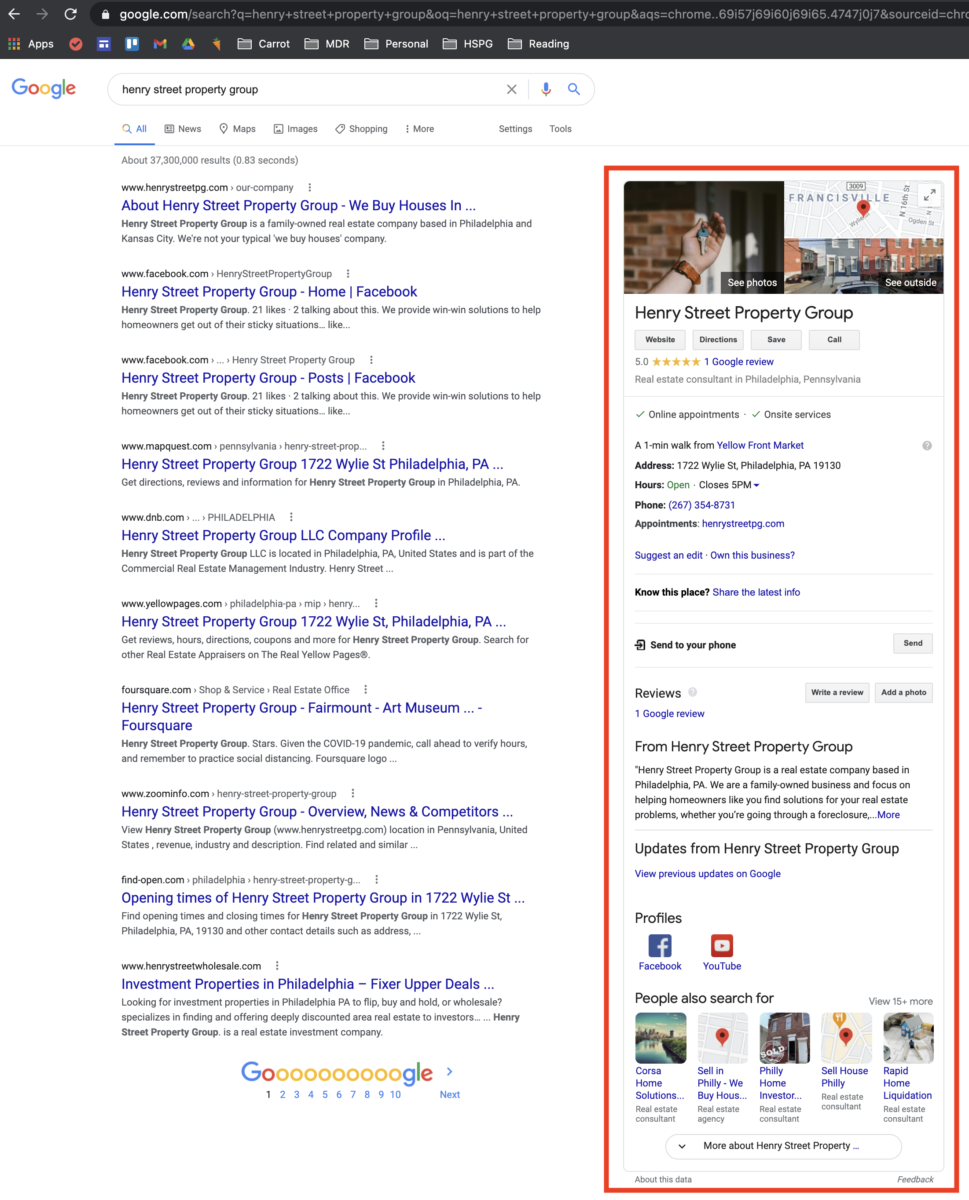 Google My Business for Real Estate Investors
