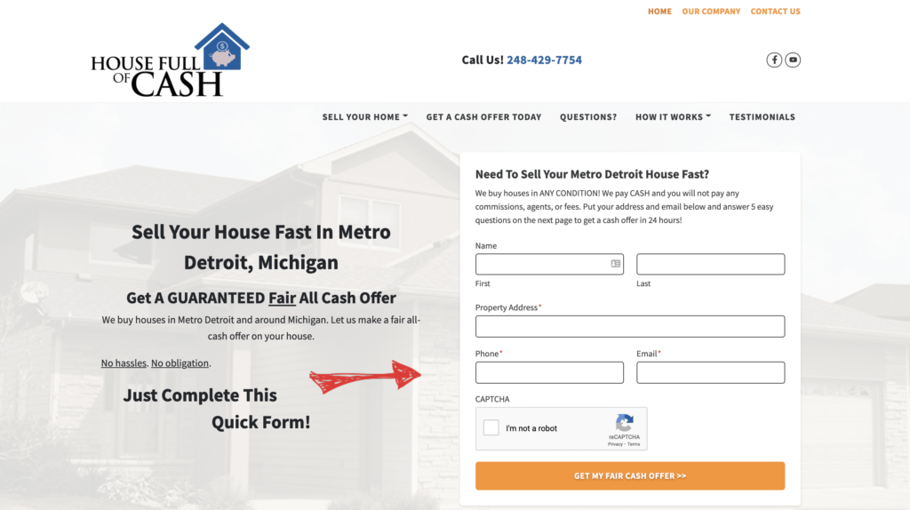 House Full of Cash Website