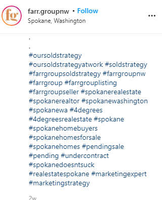 Instagram real estate Hashtags