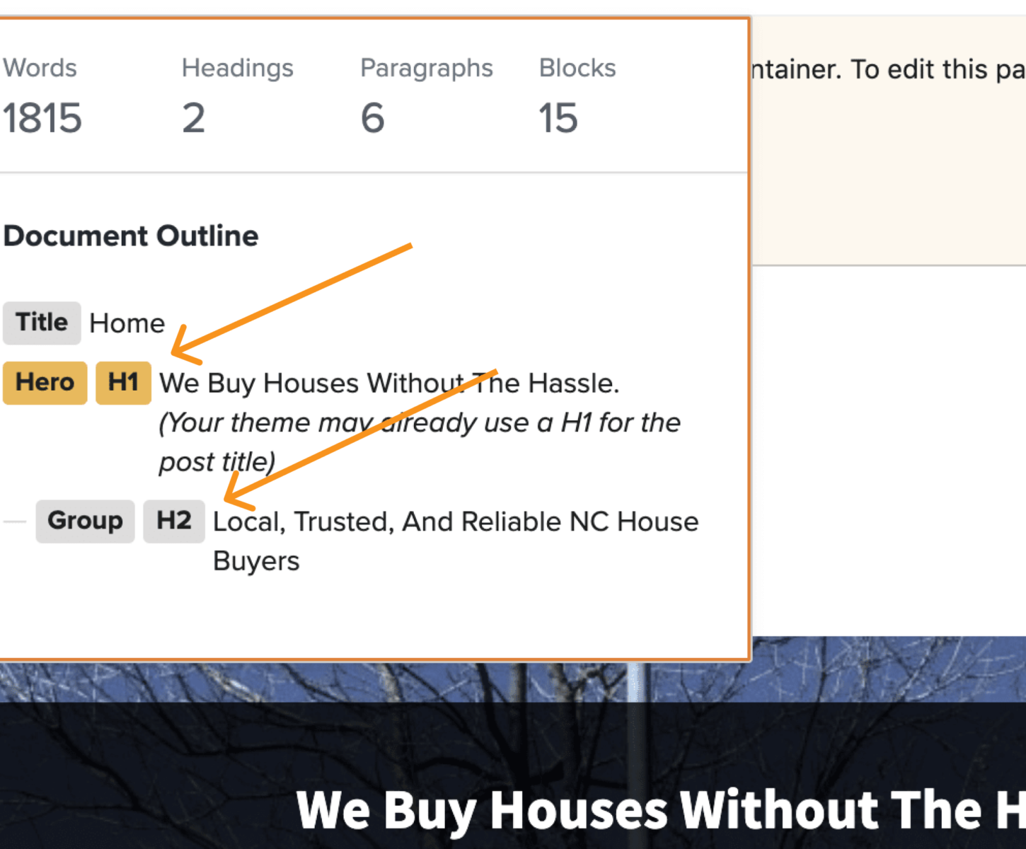 properly using h tags in your content