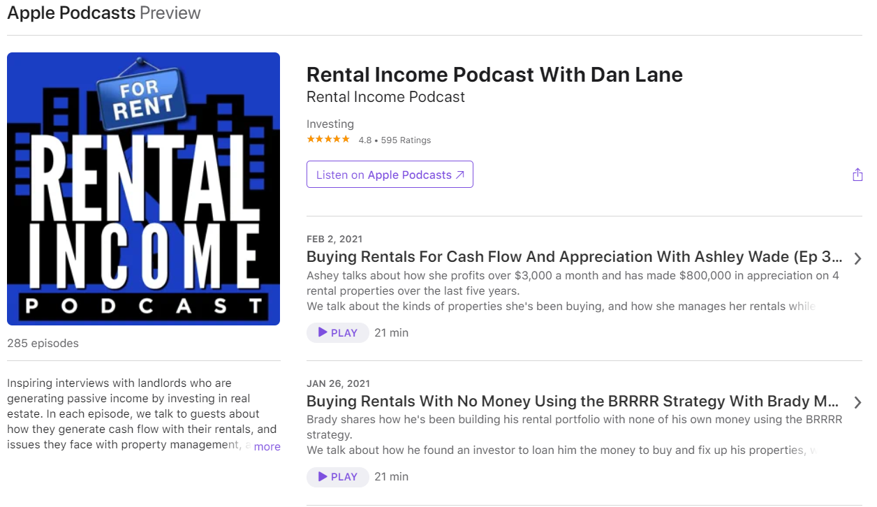 Rental Income Podcast