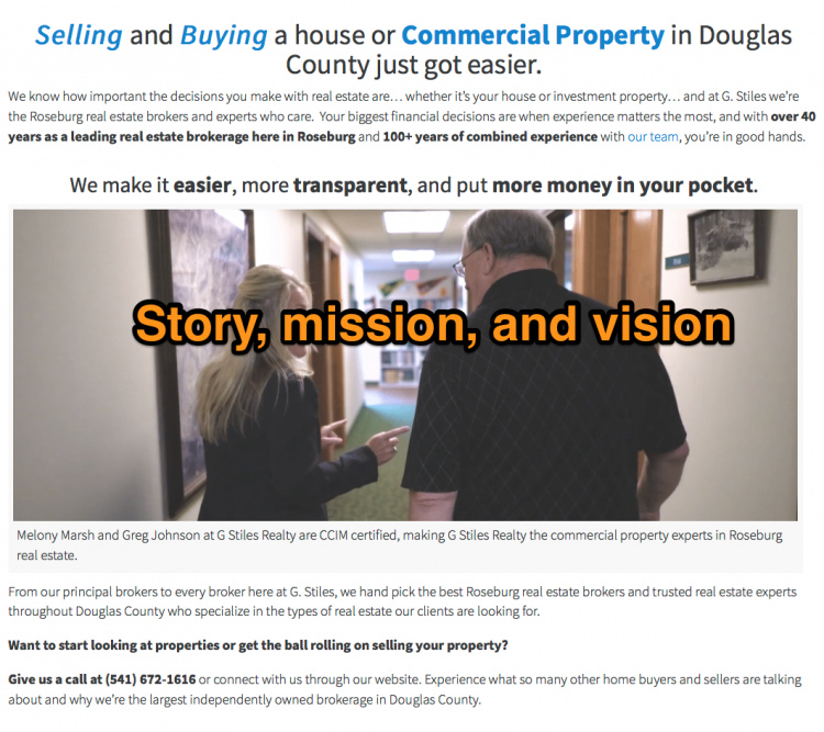 Real estate website mission