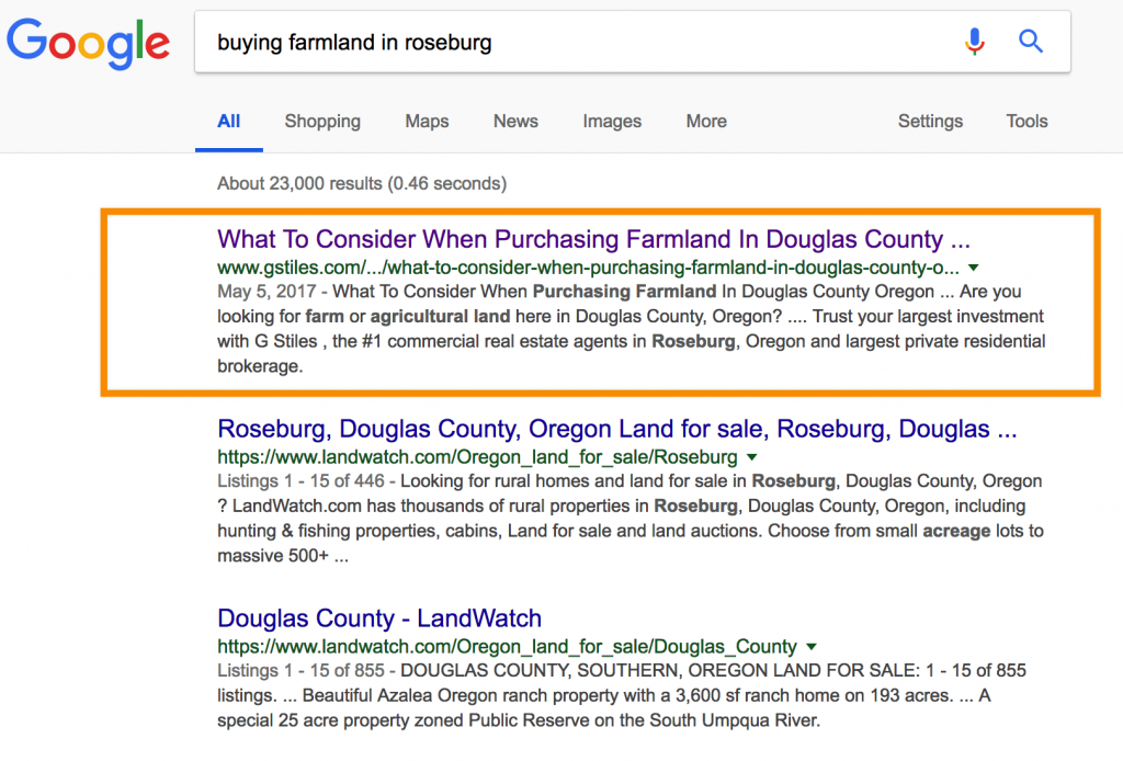 videopost: buying farmland in roseburg